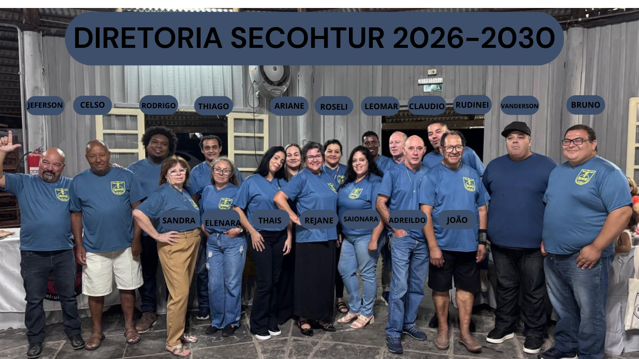 A diretoria do SECOHTUR Santa Maria 2026-2030