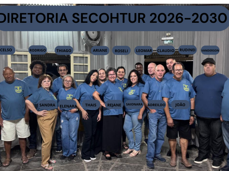 A diretoria do SECOHTUR Santa Maria 2026-2030
